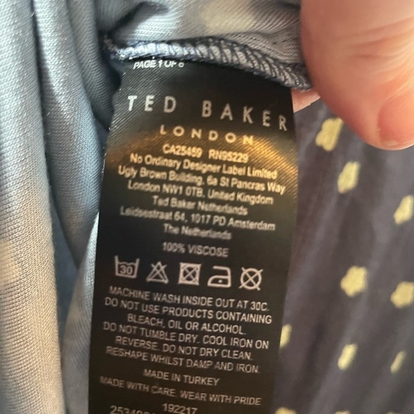 TED Baker Meegwin Ditsy Spot Jersey Dress - Picture 12 of 14